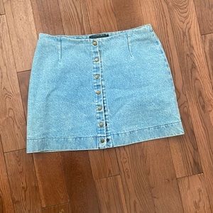 Reformation denim skirt